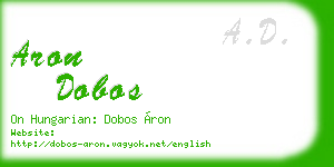 aron dobos business card